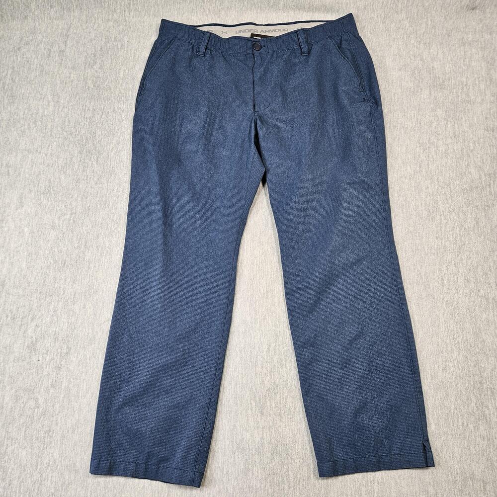 Under Armour Pants Mens 40x30 Match Play Vented Blue Golf Chino